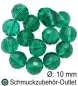 Preview: Glasschliffperlen, meergrün, rund, Ø: 10 mm, 1 Strang