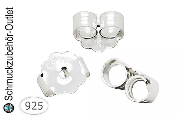 Ohrring Stopper - 925 Sterling Silber, 2 Stück