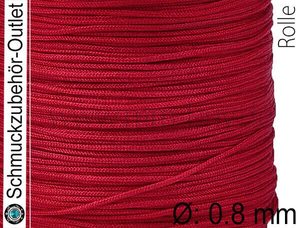 Schmuckband, Ø: 0.8 mm, rot, 1 Rolle (90 Meter)