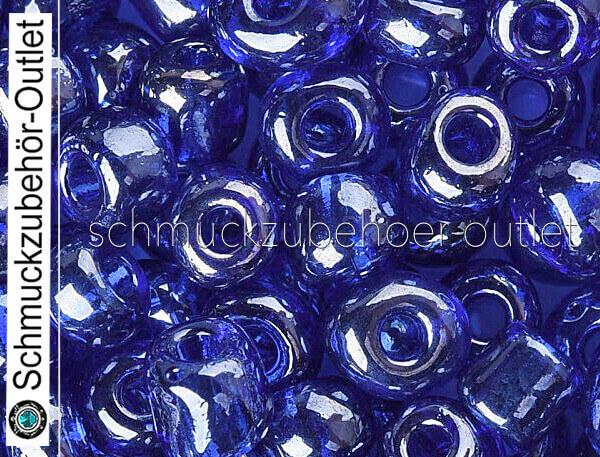 Rocailles dunkelblau transparent (4 mm - 6/0), 25 g