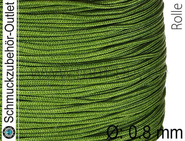 Schmuckband, Ø: 0.8 mm, apfelgrün, 1 Rolle (100 Meter)