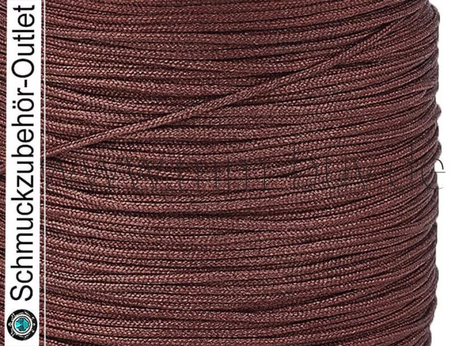 Textilband, Ø: 0.8 mm, rehbraun, 1 Rolle (45 Meter)